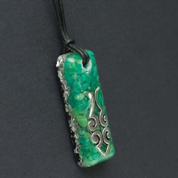 Amazonite Orgonite Pendant - Picture 2 of 2